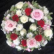 Wreath - Red & Pink